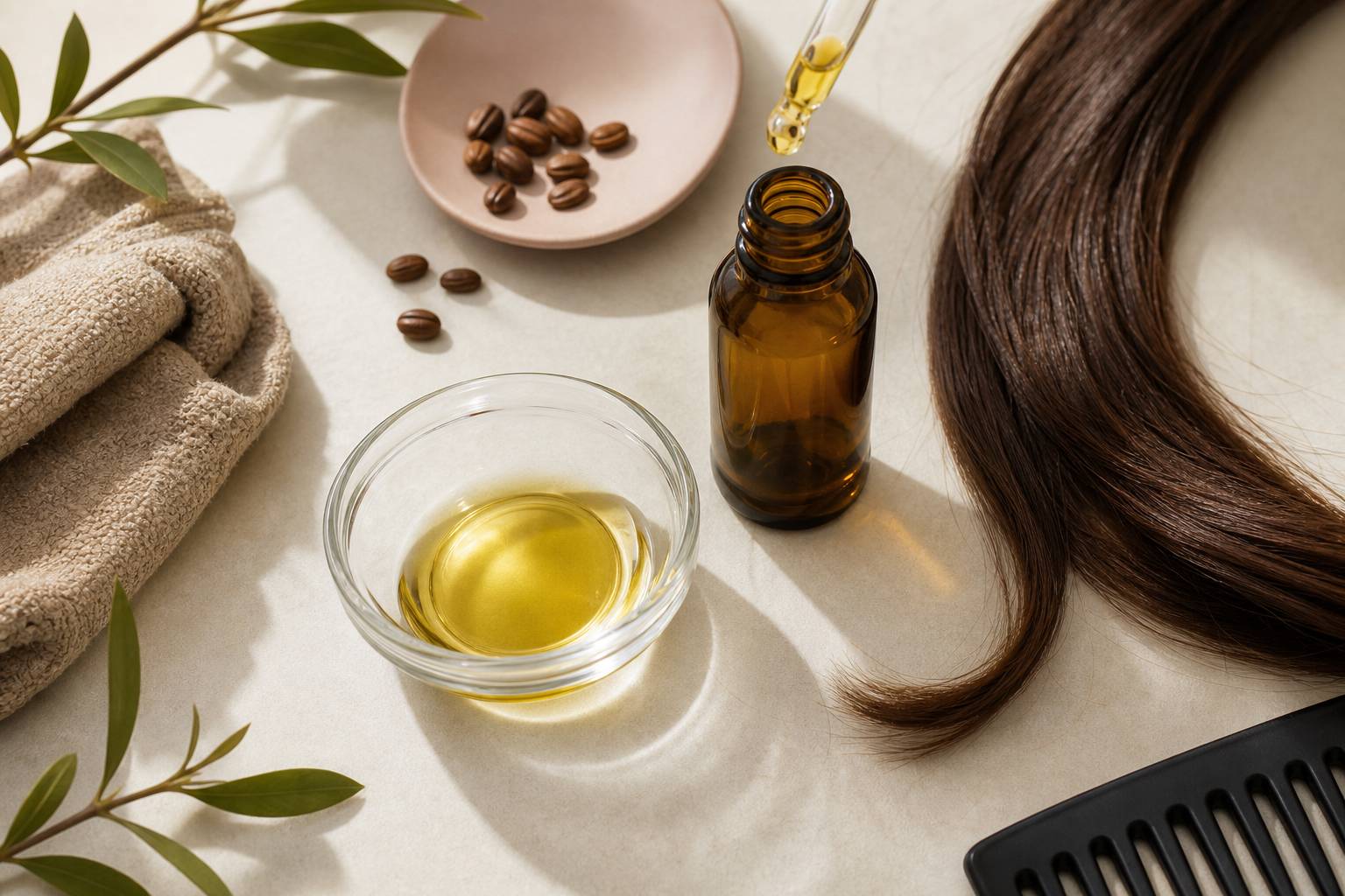 Bain d’huile pour cheveux : bienfaits et mode d’emploi, Bain d’huile cheveux : définition, mécanismes