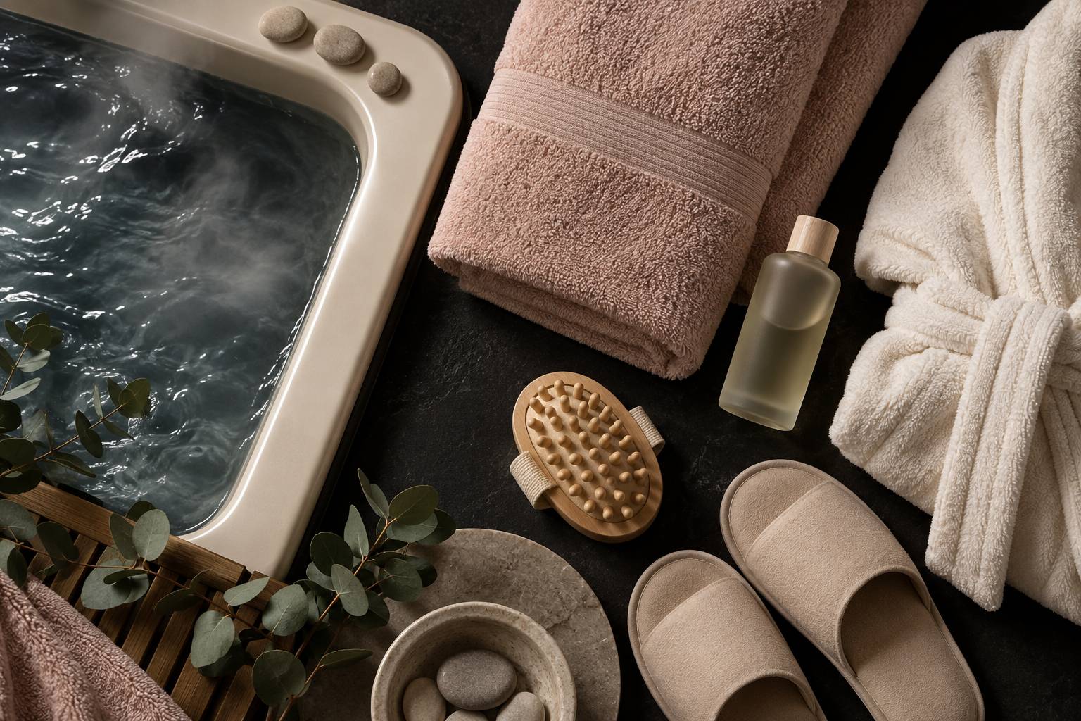 Illustration éditoriale du sujet : Combien de temps rester dans un jacuzzi ? Le repère des professionnels