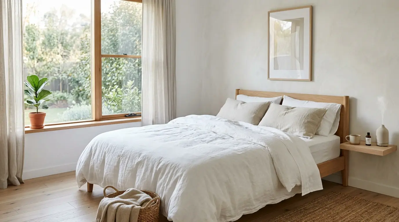 Chambre épurée et apaisante