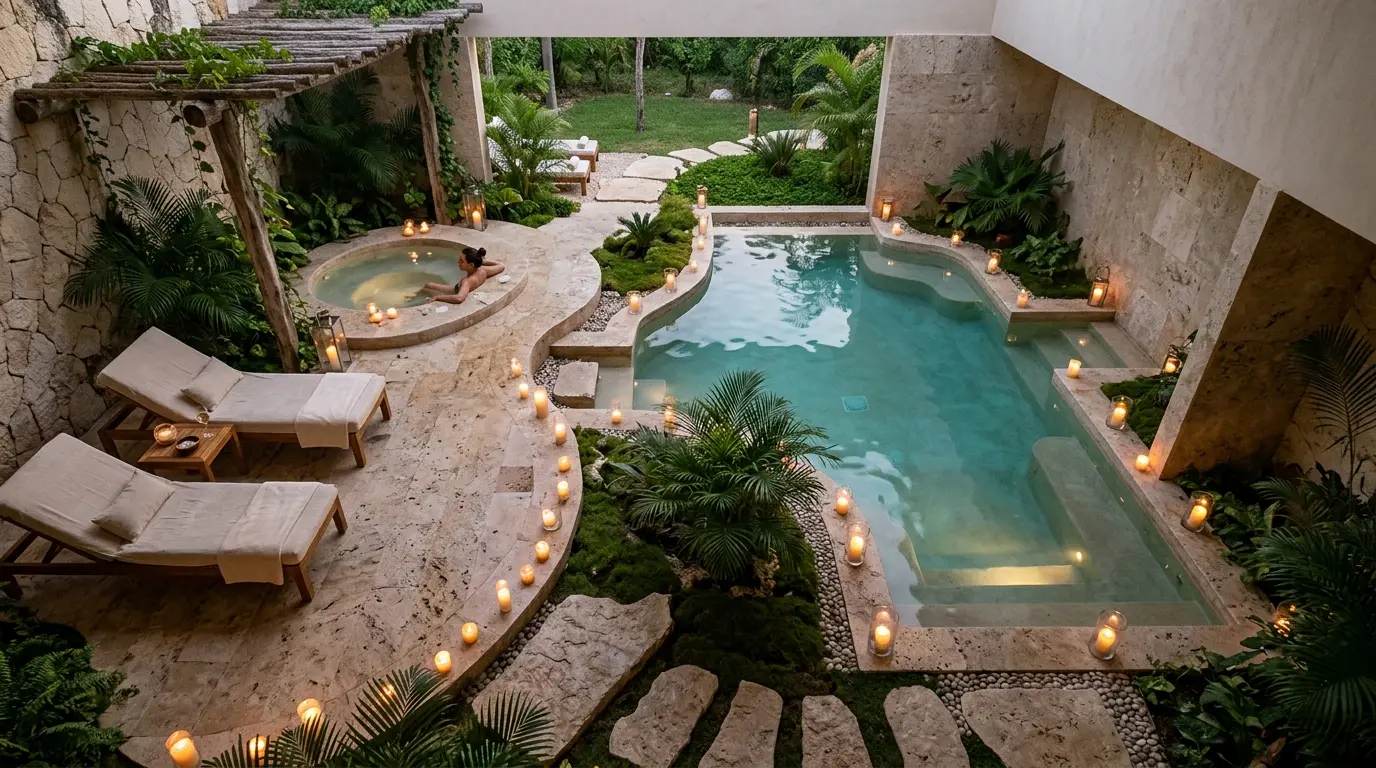 Ambiance sereine spa naturel